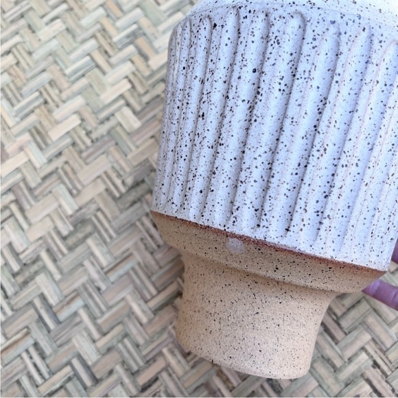 BOHO HANDMADE‎ POTTERY PIECE VASE/PLANT POT/WOODEN SPOON HOLDER EUC - Picture 14 of 14